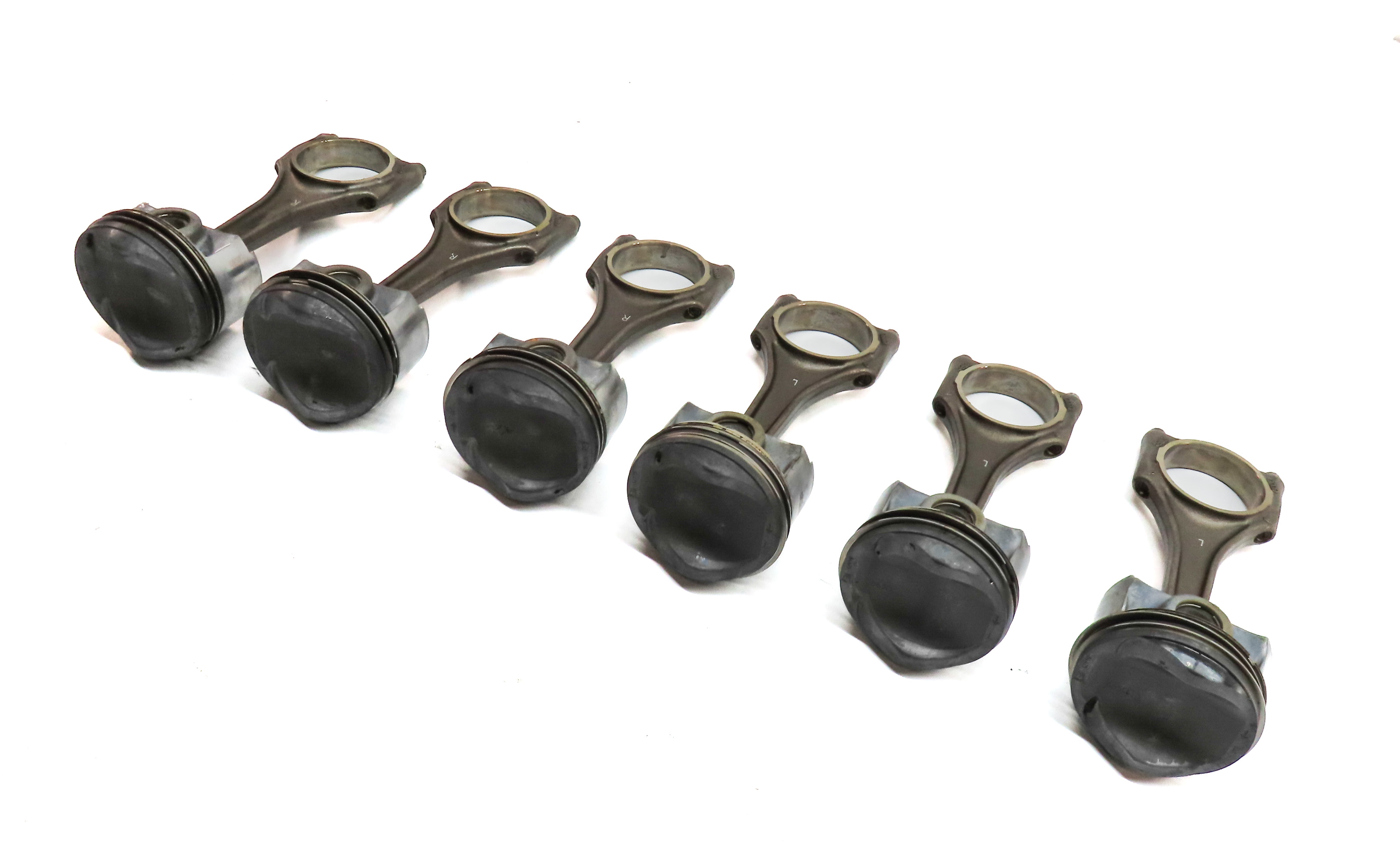 09-17 AUDI A6 A7 A8 Q5 Q7 S4 S6 Q5 TOUAREG 3.0L SUPERCHARGED ENGINE PISTON SET 6 — exact item pictured